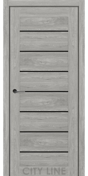 Межкомнатные двери CityLine Express CLINTON korfad-express-clinton-artvud-skandi-oscar-collection-s-cernym-steklom